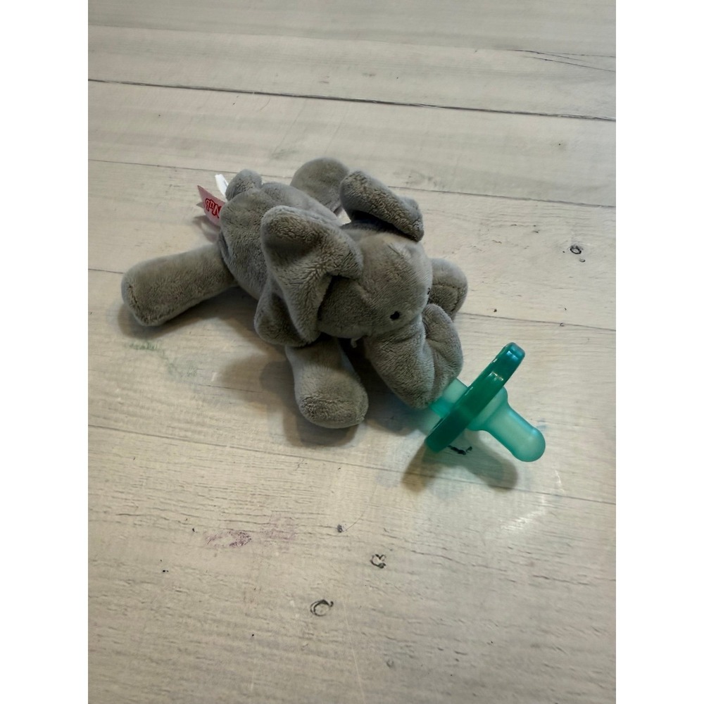 Wubbanub‎ pacifier grey plush elephant